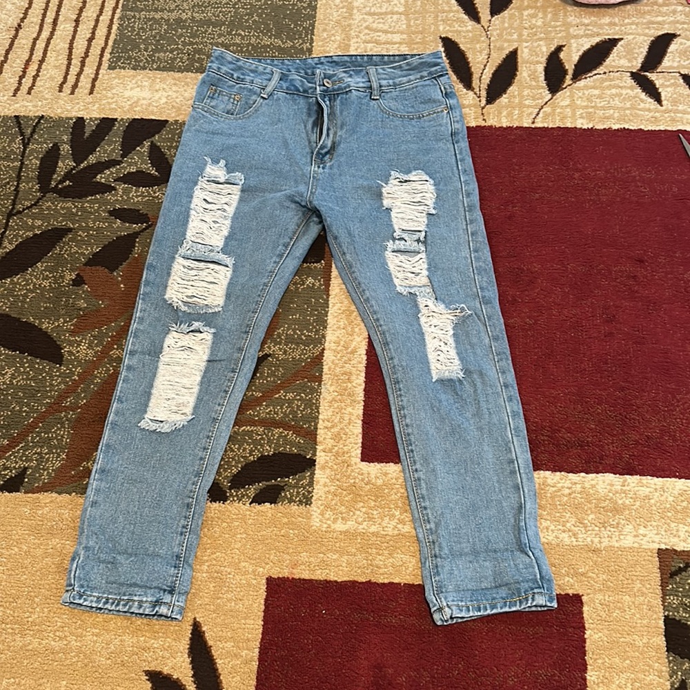 Blue Ripped Jeans - Picture 7 of 12